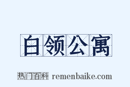 白领公寓是什么意思的图片